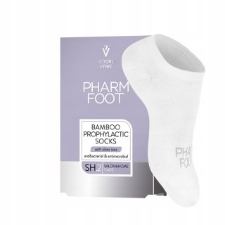 Pharm Foot Bambusowe skarpetki z jonami srebra r. 39-42 białe