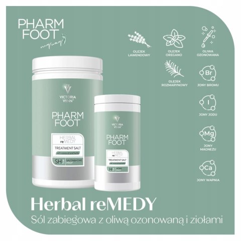 Pharm Foot Sól Do Stóp Z Oliwą Ozonowaną HERBAL reMEDY 500g