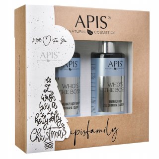 APIS WHo's the boss żel do mycia 300ml, krem do dłoni i ciała 300ml Zestaw