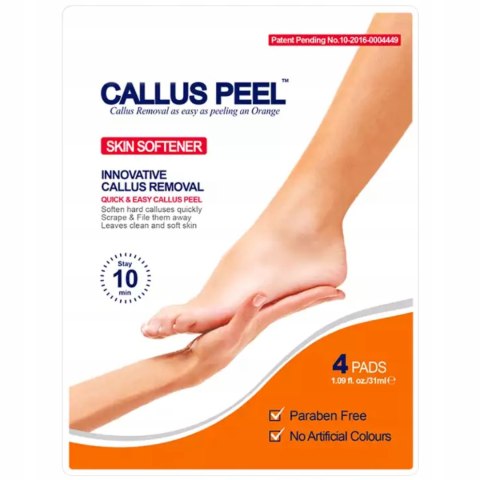 Callus Peel Orange plastry zmiękczające do stóp 4 sztuki